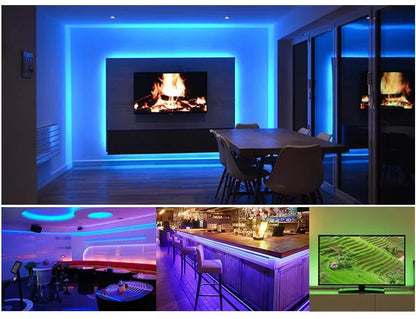 Led Strip Light 5M 300Leds SMD2835 12V White Warm Red Green Blue RGB Luces Led Light Waterproof Flexible Lamp Tape for Room Deco