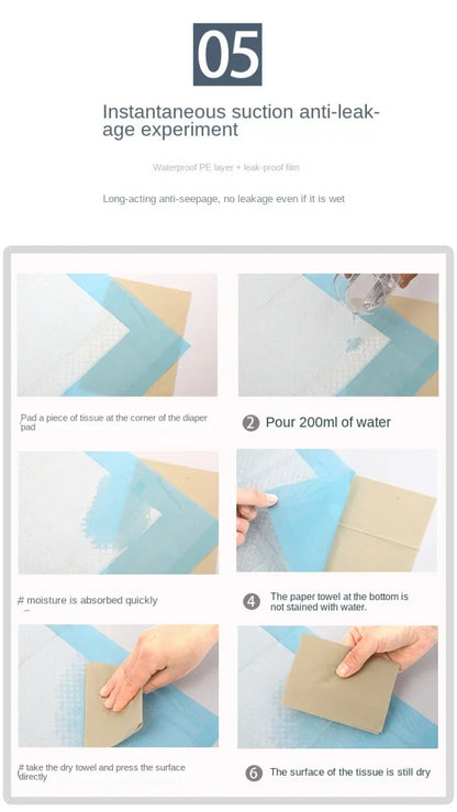 100/50/40/20PCS Pet Diaper Pads Absorbent Odor-Control Quick Dry Puppy Dog Training Pee Mats Pet Supplies Dog Toilet Disposable