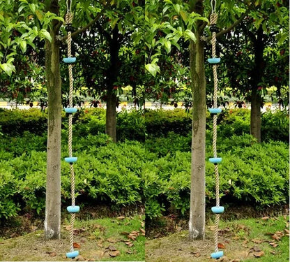 Kids Climbing Ropes Children Swing Disc Climbing Plastic Rope Kids Playground Equipment Outdoor Indoor Swing Fun Fitness Toys