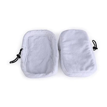 2PCS Replacement Steam Pad For Bissell Mop Pad Fiber Cloth Cover For Bissell Steam Mop With Double Bottom
