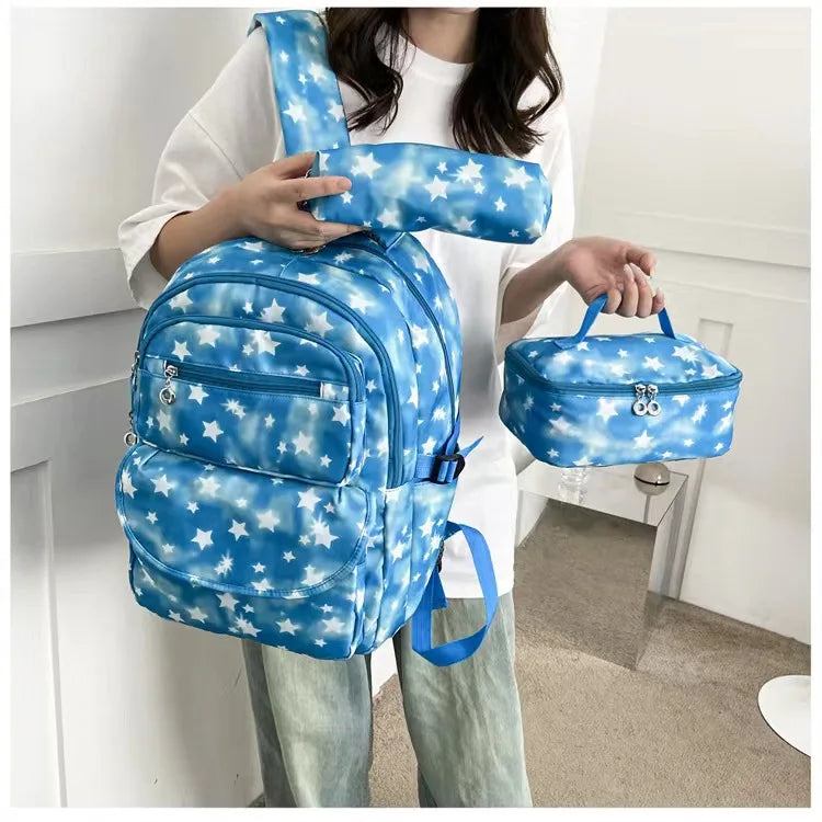 Children's Accessories Fashion Bags For Primary School Backpack Set Student Pencil Bag Food Bag Set Kids Bookbag 3pcs/Set