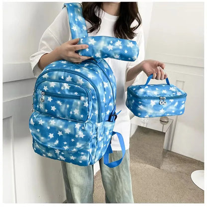 Children's Accessories Fashion Bags For Primary School Backpack Set Student Pencil Bag Food Bag Set Kids Bookbag 3pcs/Set