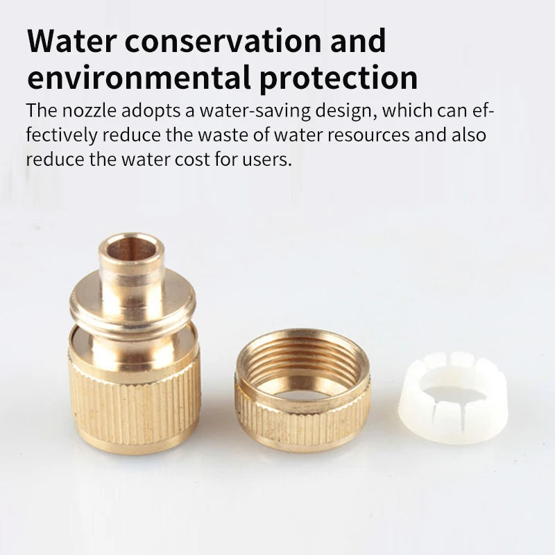 All-copper water gun connector 4-way water connector water pipe connector high-pressure water gun connector