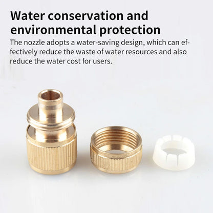 All-copper water gun connector 4-way water connector water pipe connector high-pressure water gun connector