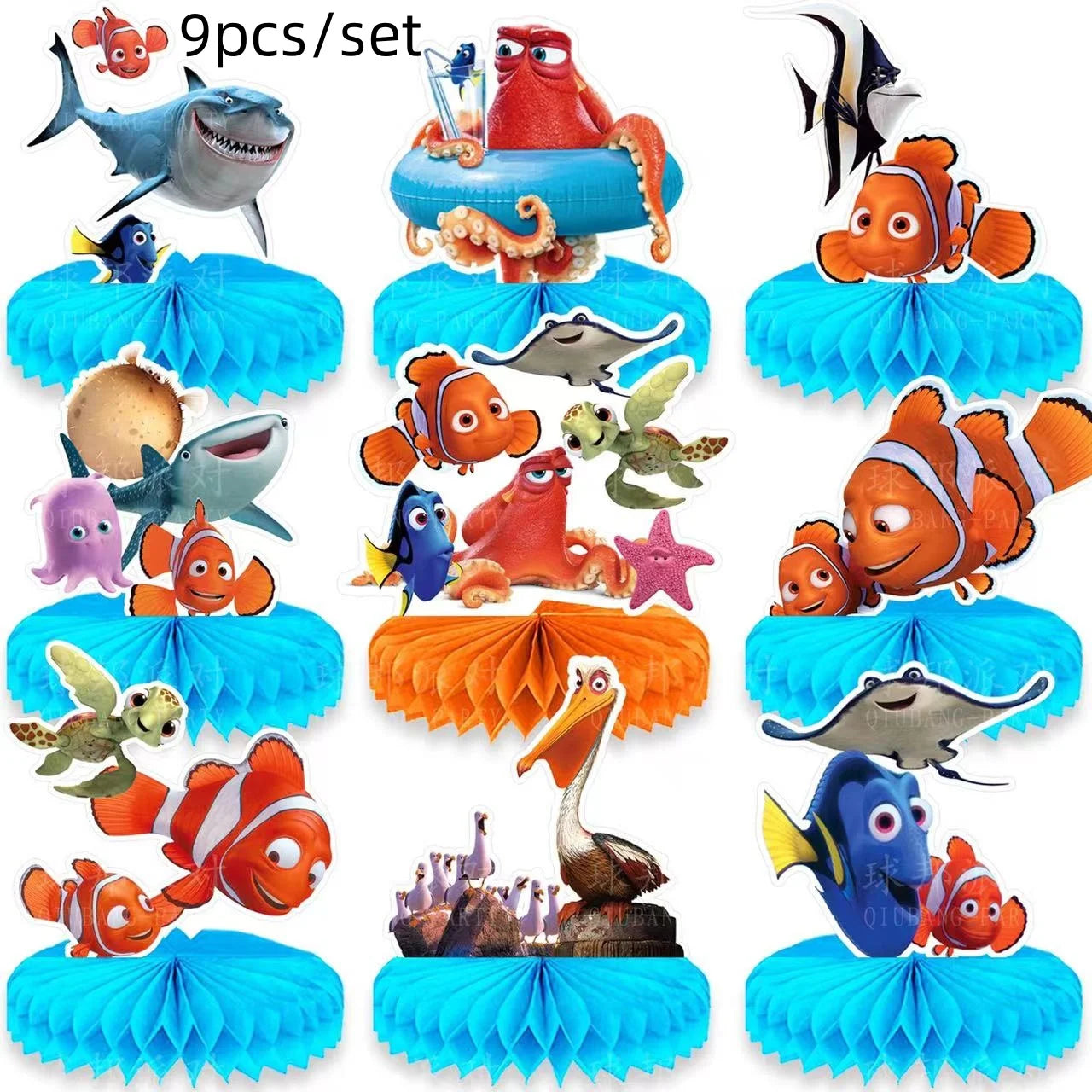 Finding Nemo Birthday Party Decoration Children Party Balloons Disposable Tableware Plates Napkins Cup Tablecloth Party Supplies