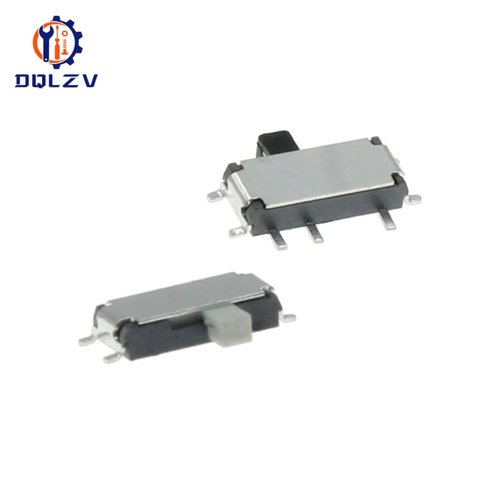 7Pin Mini Slide Switch On-OFF 2Position Micro Slide Toggle Switch 1P2T H=1.5MM Miniature Horizontal Slide Switch SMD