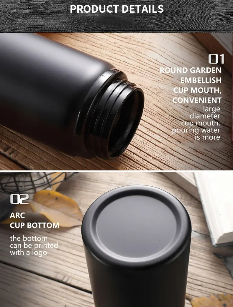 Portable Water Bottle Outdoor Sports Travel Cup Metal Drinking Bottle for Cycling Hiking Gym Leakproof Reusable Water Container