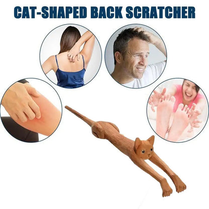 Back Scratcher Sturdy Wood Back Scratchers Long Handle Back Scratchers For Scratching Itches Cat Shaped Back Scratchers 1pcs