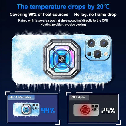 Semiconductor Phone Cooler with Freezing Capability, Magnetic & Clip-on Cooling Fan, For iPhone & Android Phones