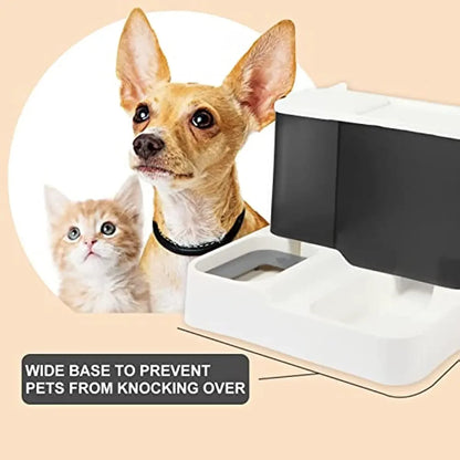 2-in-1 Automatic Pet Gravity Feeder: Keep Your Cat & Dog Fed & Hydrated!