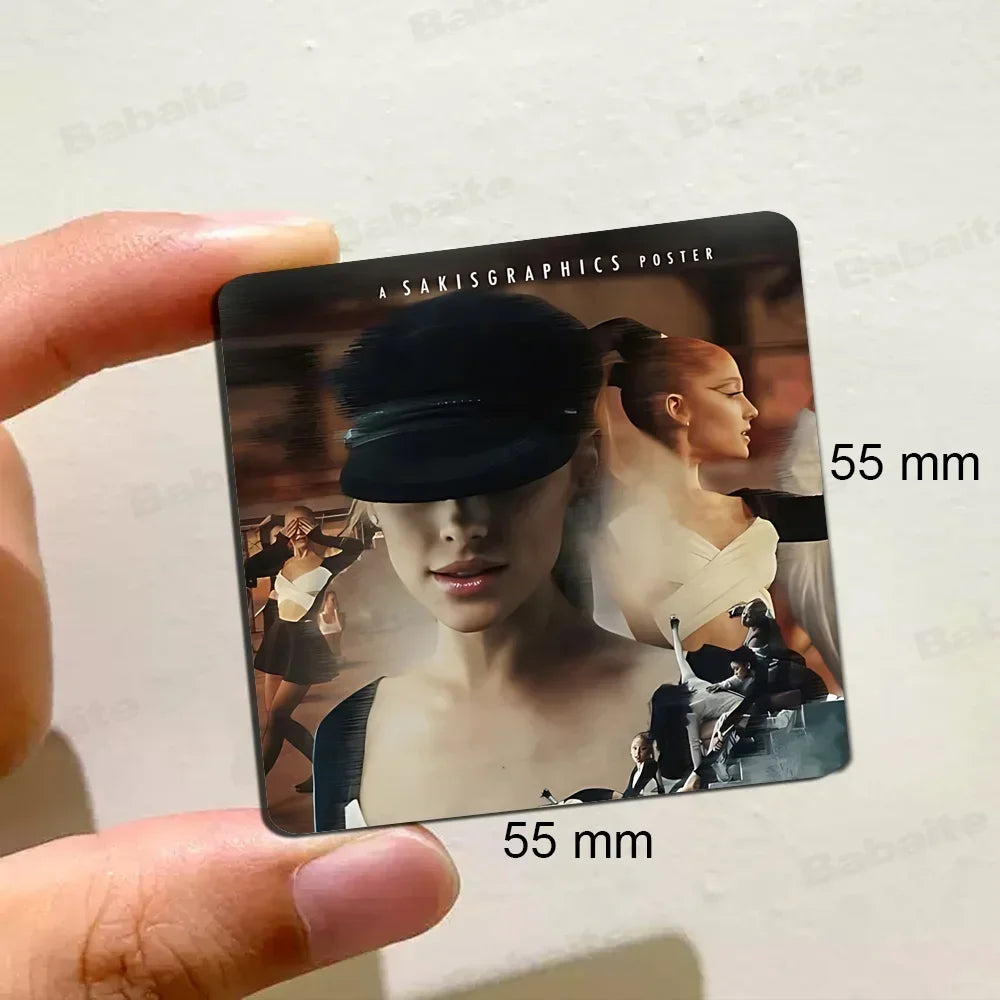 Singer A-Ariana Grande Fridge  Magnet Personalized Fridge Magnet Square Shape Fridge Refrigerator Wall Door Decoration