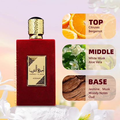 Asdaaf Ameerat Al Arab Eau de Parfum Spray Dubai Original Perfumes Lattafa Perfumes Woman Eau De Parfum Original Arab Perfumes