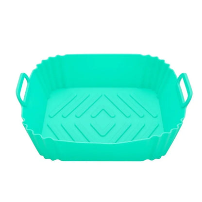 Air Fryer Liners Reusable Non-Stick Silicone Round Square Baking Tray Molds for Airfryer Oven Baking Basket Accessories