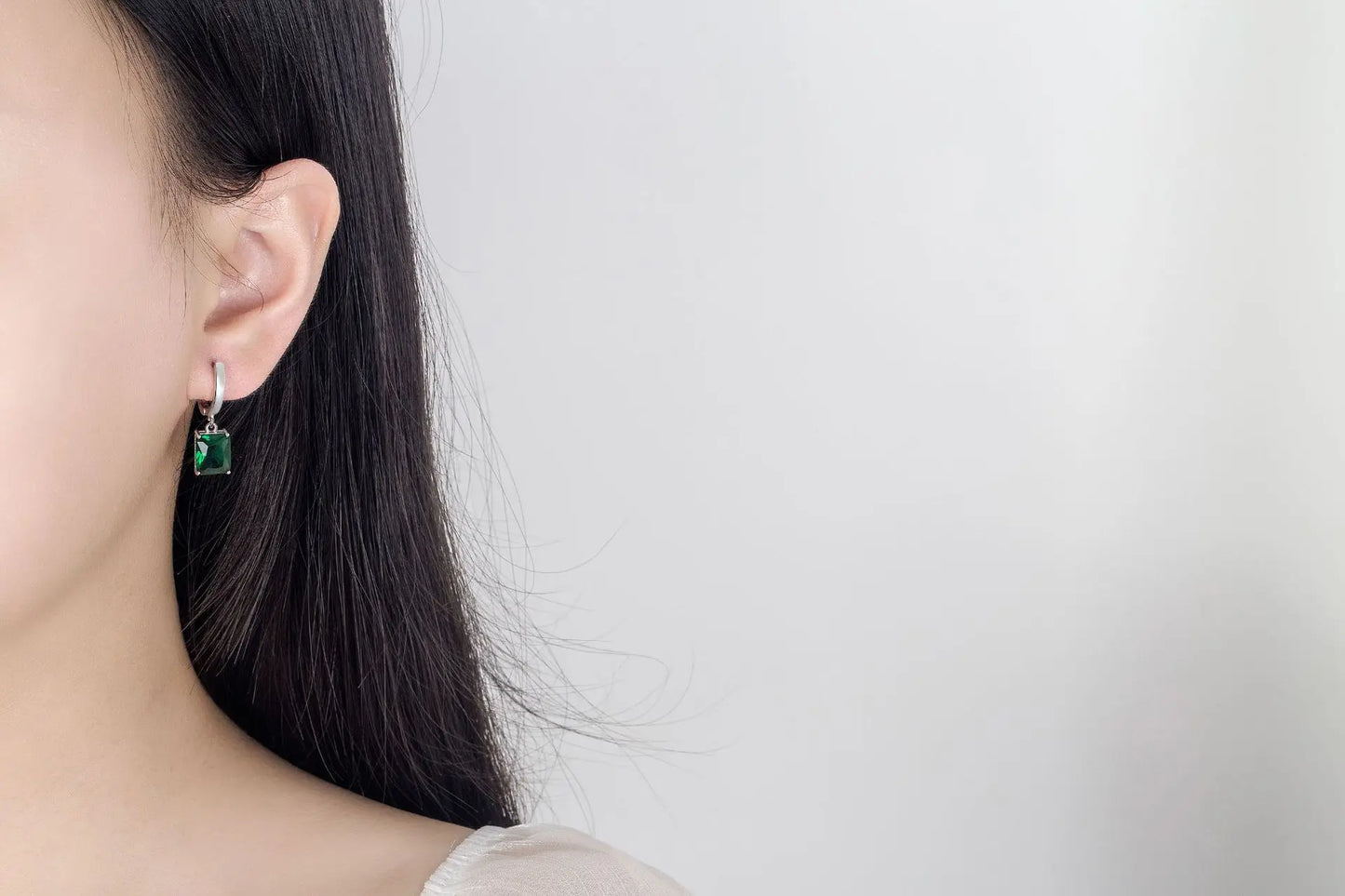 925 Sterling Silver  Elegant Jewelry Sets Ring Earrings Necklace For Women Rectangle Geometry Zircon Wedding Accessories