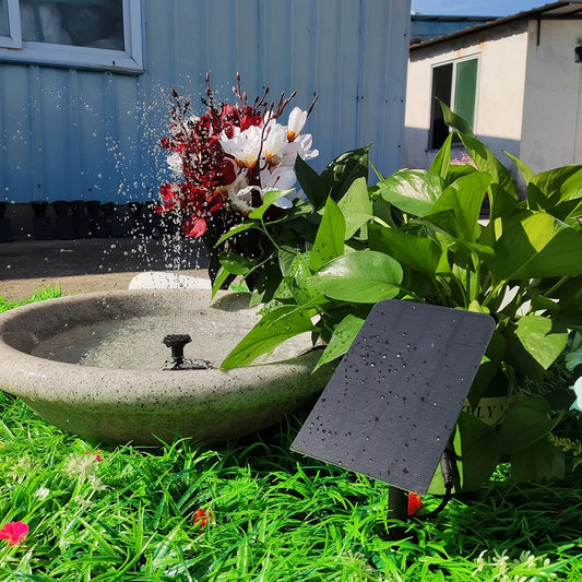 5W 5V Solar Panel Fountain 200L/h with Stake Solar Panel Pump Garden Decoration Watering System Energy Saving Kits for Fish Tank