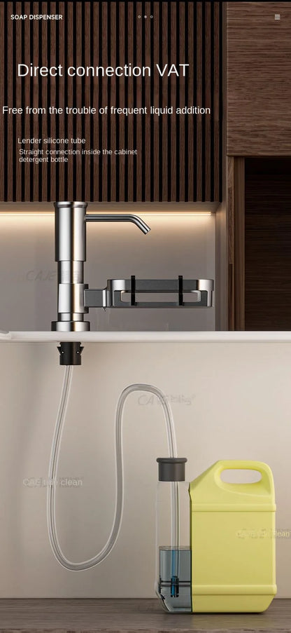 Kitchen sink soap dispenser sink detergent press household washing basin soap extension tube detergent pressurizer