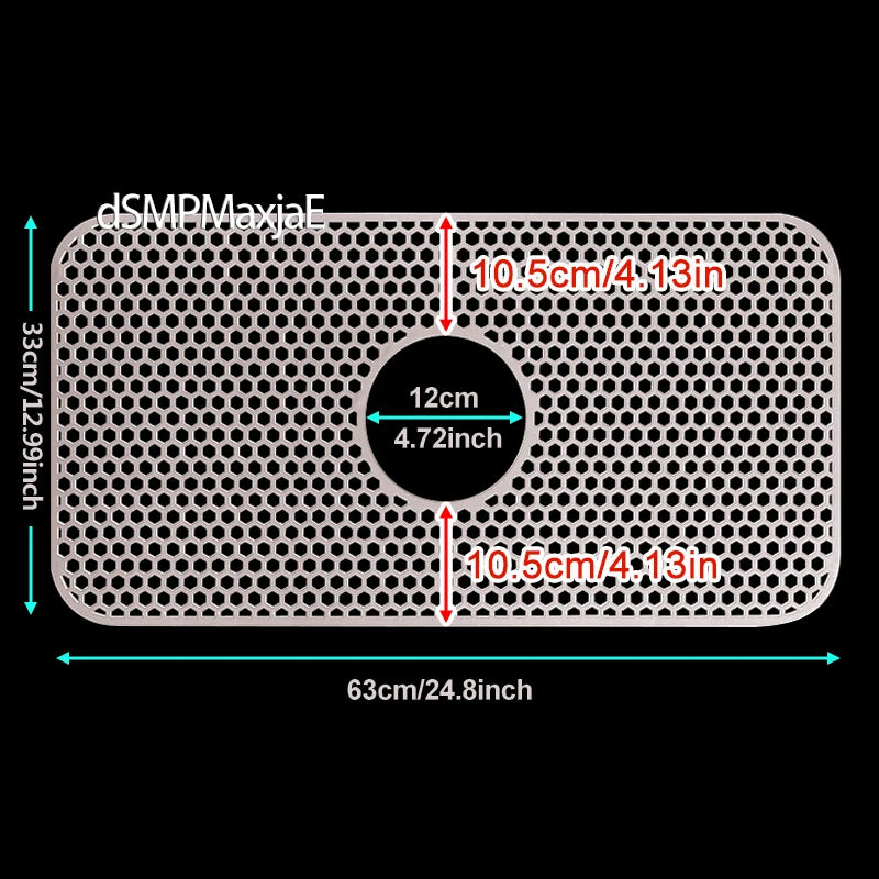 Silicone Sink Mat Sink Protectors for Kitchen Sink, Sink Mat Grid Non-Slip Folding Sink for Bottom of Farmhouse Porcelain Sink