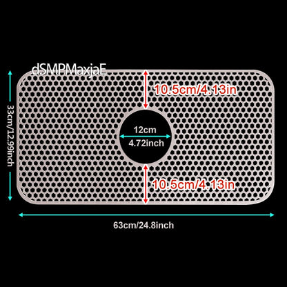 Silicone Sink Mat Sink Protectors for Kitchen Sink, Sink Mat Grid Non-Slip Folding Sink for Bottom of Farmhouse Porcelain Sink