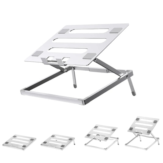 Laptop Stand for Desk, Height Adjustable Laptop Riser Aluminum Portable Laptop Holder, Holds All Notebook up to 17.3 Inches
