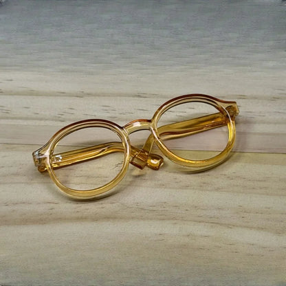 LABUBU 17cm Doll 6.5cm Transparent Glasses Stylish Sunglasses for 1/8 -1/4 BJD Doll Accessories
