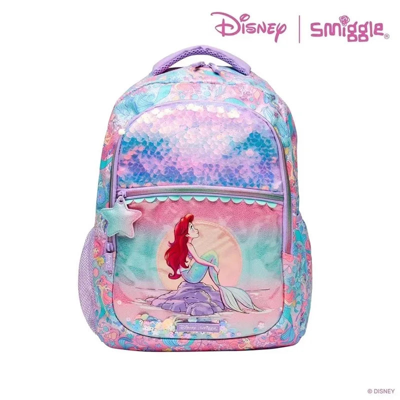 Disney Smiggle Mermaid School Bag Children Stationery Student Pen Case Student Pen Case Lunch Bag