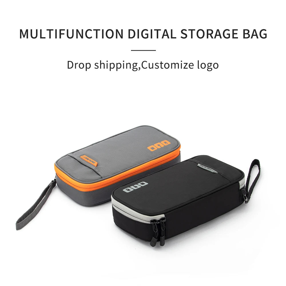 Portable Electronic Accessories Travel case,Cable Organizer Bag Gadget Carry Bag for iPad,Cables,Power,USB Flash Drive, Charger
