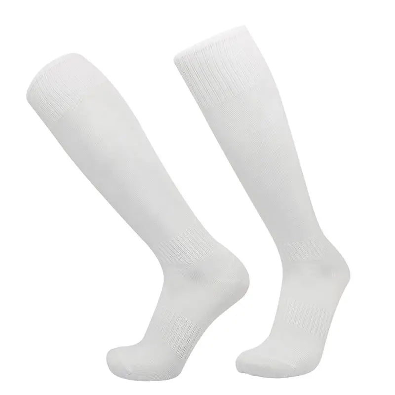 Football Sports Socks Long Knee Cotton Solid Color Kids Legging Stockings Soccer Baseball Ankle Adults Children Socks