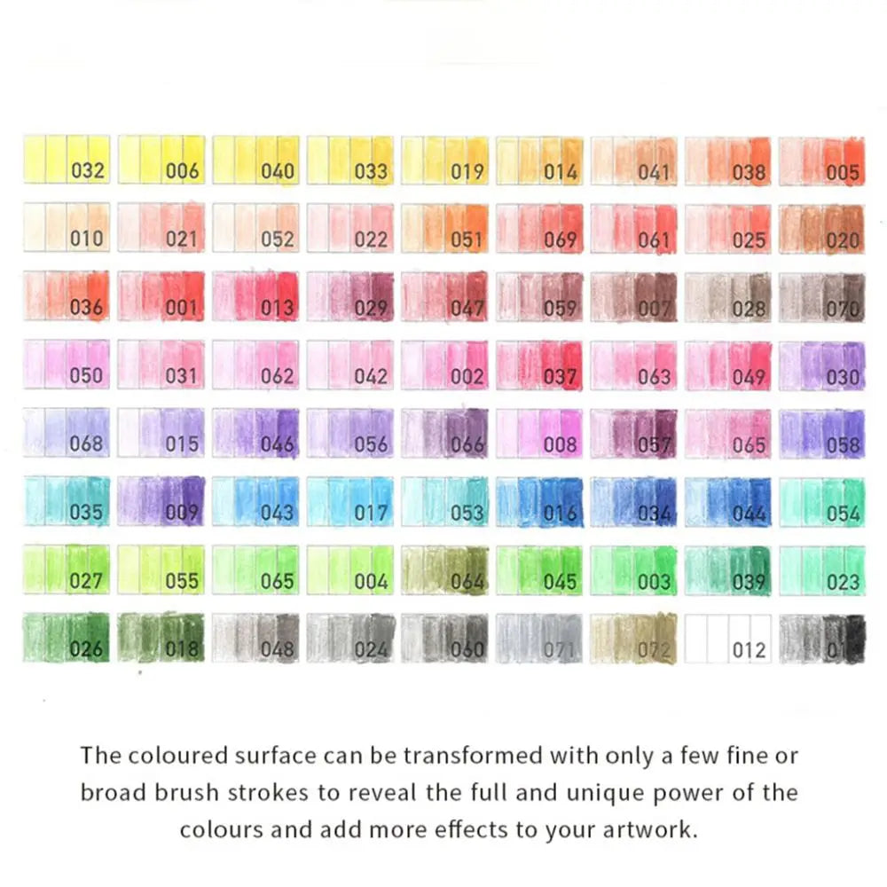 School Supplies Wooden 48/72 Colors Pencil Set Kawaii Professional Drawing Art Pencil Colorful DIY Oily Colored Pencil Artist