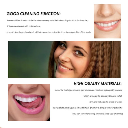 Tooth Gems Teeth Gems Teeth Gems With Glues and Light Teeth Jewelry