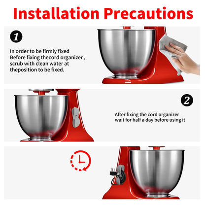 Cord Organizer for Appliances, 6 Pack Appliance Cord Winder Cable Organizer Stick On Appliances, 2 Extra Stickers