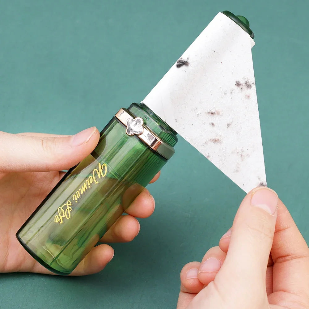 Mini Sticky Roller Tearable Lint Roller Travel Portable Dust Wiper Creative Lipstick Styling Clothes Carpet Cleaning Accessories