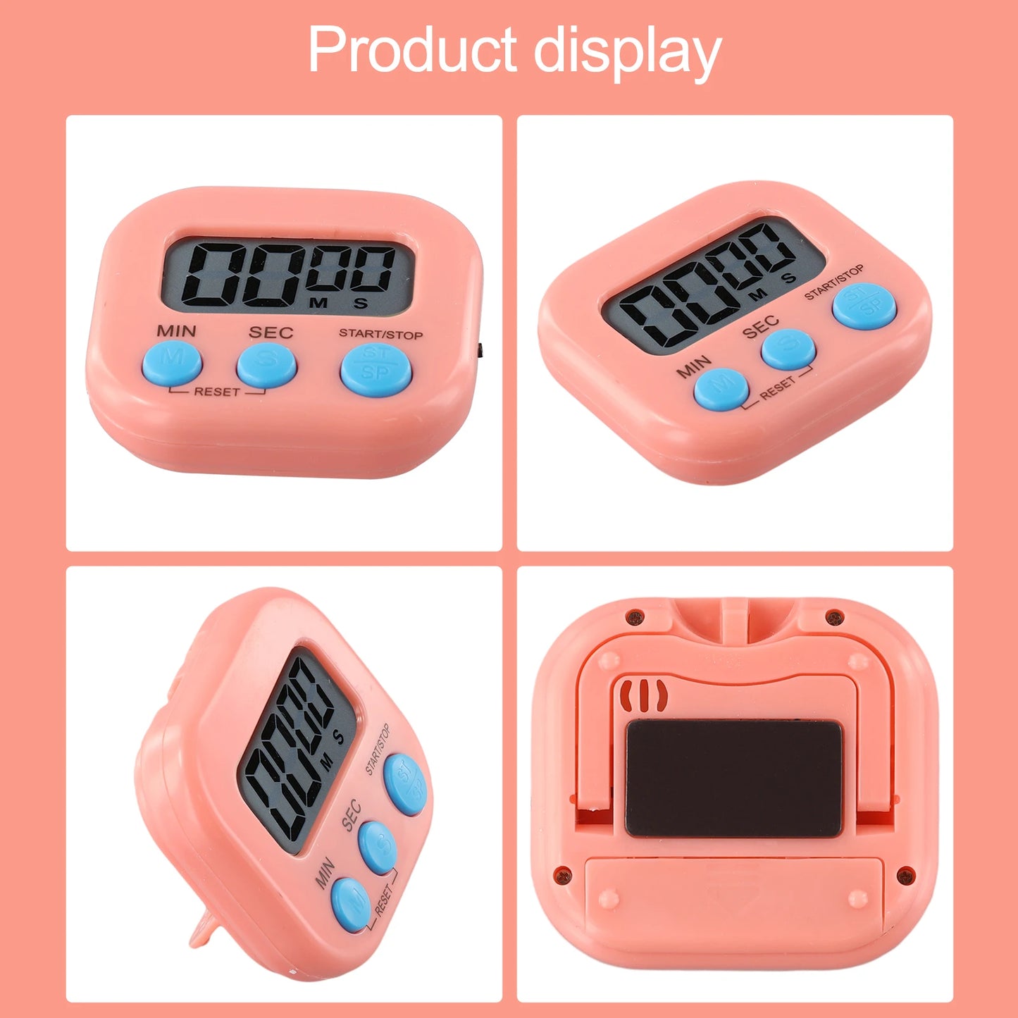 Kitchen Magnetic Digital Timer Egg  Clock Stopwatch Large LCD Digital Loud Alarm Count-Down Up Clock Practical Cooking Gadget