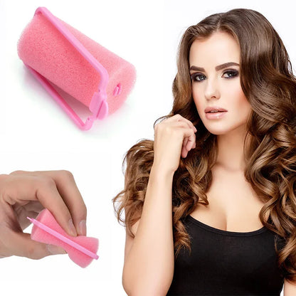 12pcs/Set Soft Sponge Foam Cushion Hair Rollers Curlers Salon Barber DIY Hair Curlers Rollers Hairdressing Tool Kit DIY Home 2cm
