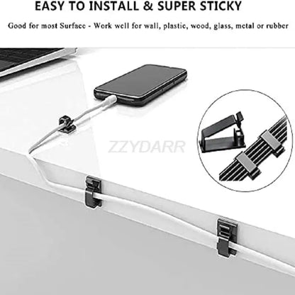 173 PCS Cable Management Kit Include Organizer Sleeve Cord Clips Cable Organizer Straps and Fastening Cable Ties for Office Home