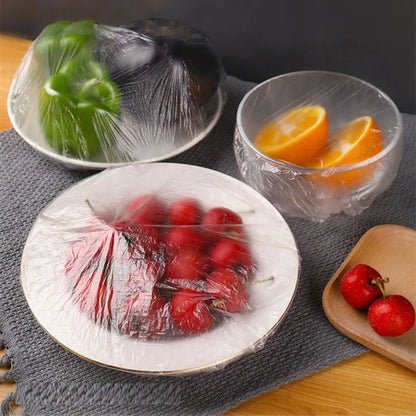 Reusable Disposable Food Cover Plastic Wrap Durable Elastic Food Lids for Bowls Elastic Plate Covers For Kitchen Food Saver Bag