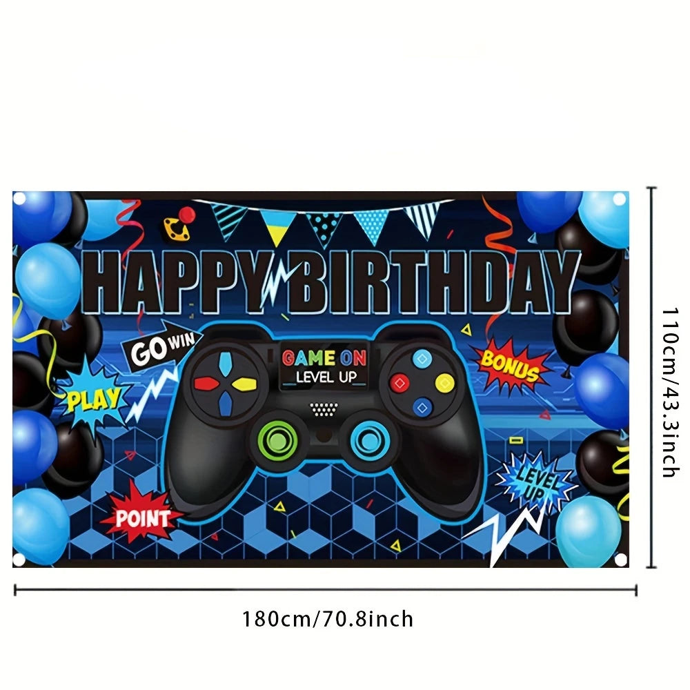 Video Game Background Party Game Themed Party props Video game Party Wall decoration supplies Party decoration supplies