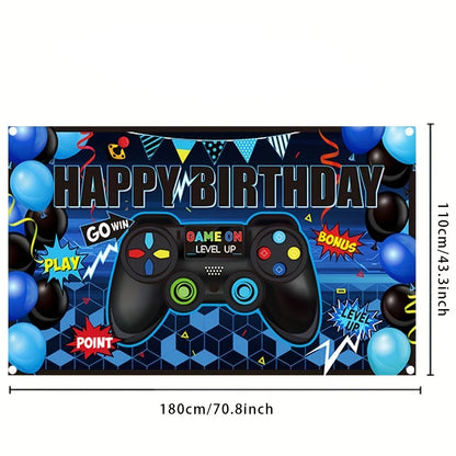 Video Game Background Party Game Themed Party props Video game Party Wall decoration supplies Party decoration supplies