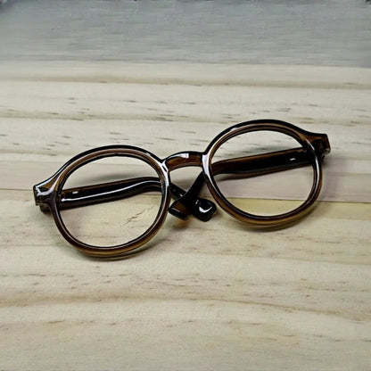 LABUBU 17cm Doll 6.5cm Transparent Glasses Stylish Sunglasses for 1/8 -1/4 BJD Doll Accessories