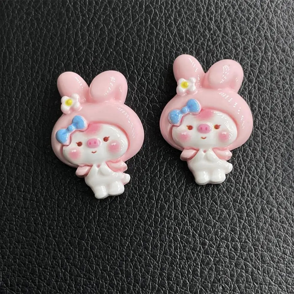100pcs Cartoon porker Sanrio diy resin accessories accessories handmade hairpins mobile phone cases headwear supplies