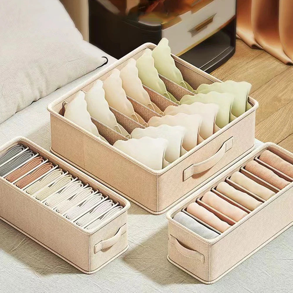 Sports Bra Underwear Organizer Storage Box Panties Socks Storage Boxes Wardrobe Clothes Organizer Cabinet Drawers Separator Box