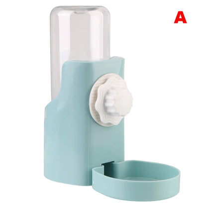 Automatic Pet Water Bottle Food Container Dispenser Bowl Cage Hanging Feeder Cats Dogs Drinking Fountain For Puppy Cats Rabbit