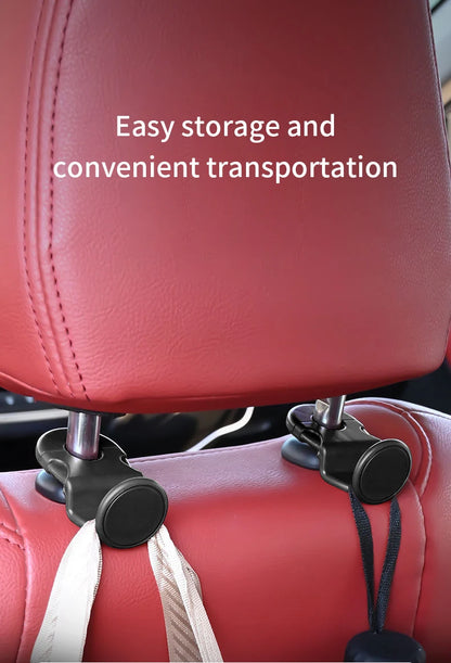 2pcs Universal Auto Seat Headrest Hooks Storage Hanger ABS Car Hook Vehicle Back Seat Organizer Holder Car Interior Accessories