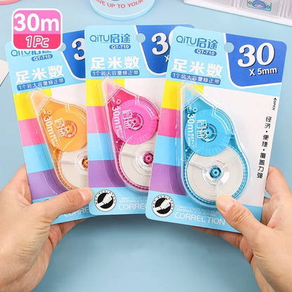 Mini White Correction Tape Multi-style Large Capacity Student Kawaii Error Correction Erasers Student School Stationery Supplies