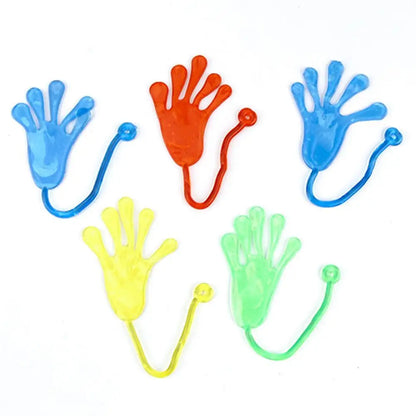 Novelty Kids Sticky Palm Toys Puzzle Climbing Wall Palm Decompression Sticky Hand Toys Elastically Stretchable Sticky Palm