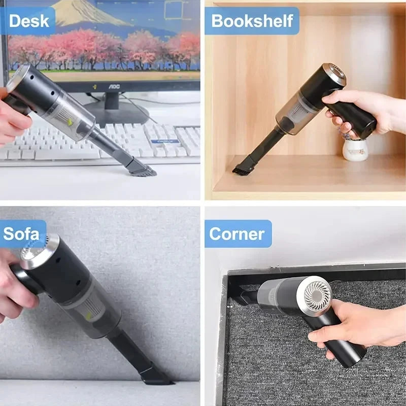 New 2900000PA Car Vacuum Cleaner 120w Wireless Super High Powerful 3 in 1 Wet Dry Dual Use Portable Handheld Vacuum Cleaner
