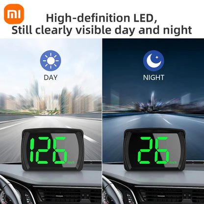 Xiaomi Car Speedometer HUD Head Up Display Digital Speed Meter Windshield Projector Vehicles Truck Auto Electronics Accessories