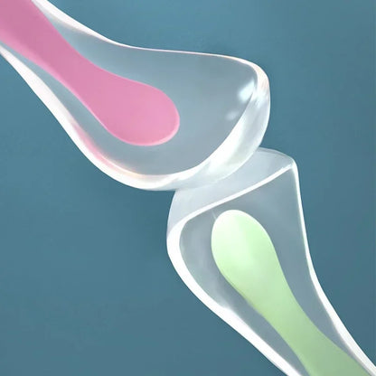 Baby Feeding Spoons Training Children Infant Temperature Sensoning Food Grade Flatware Tableware Cutlery Silicone Spoon With Box