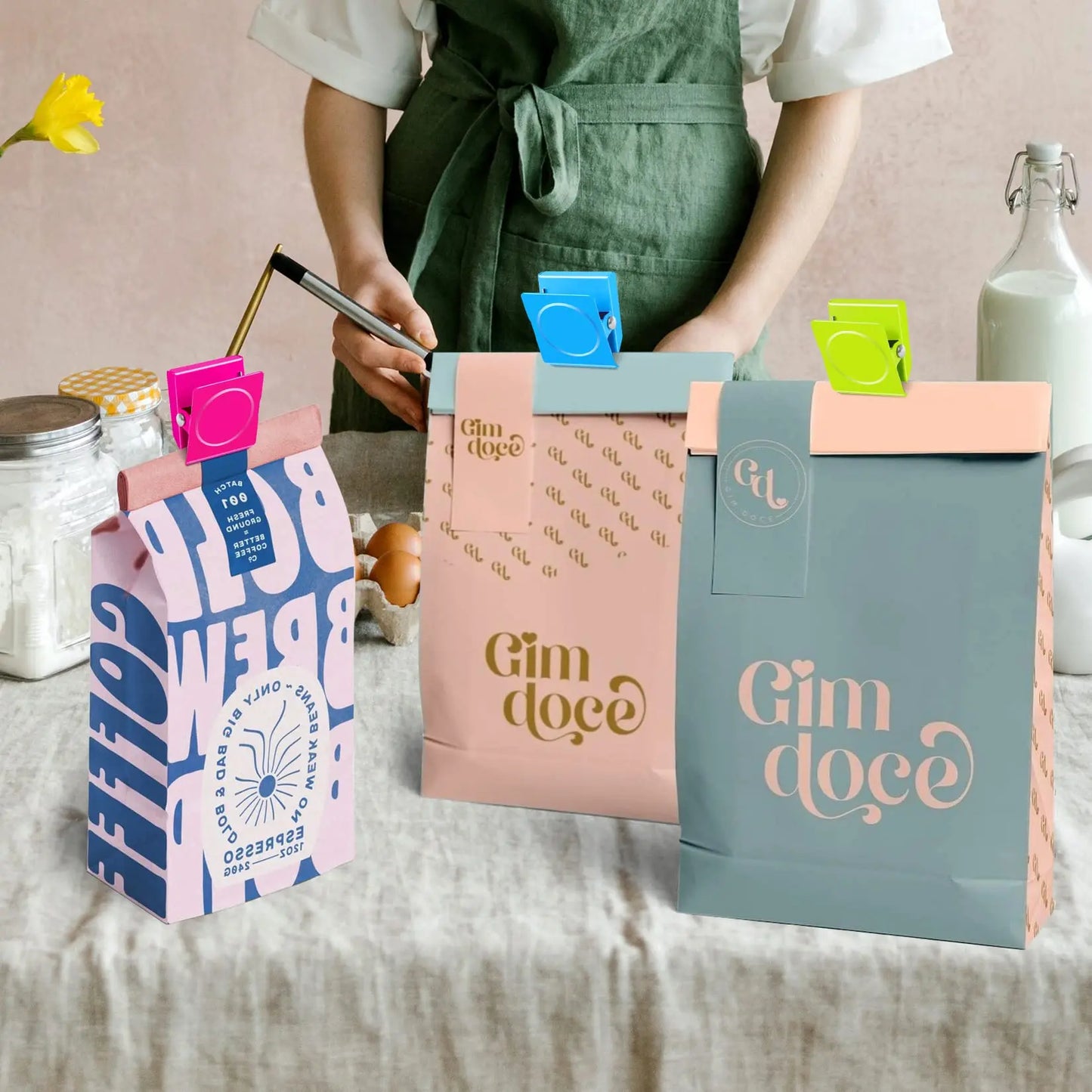 Fridge Magnetic Clips Heavy Duty Refrigerator Magnets Clips Whiteboard Multi Color Metal Magnetic Clamp