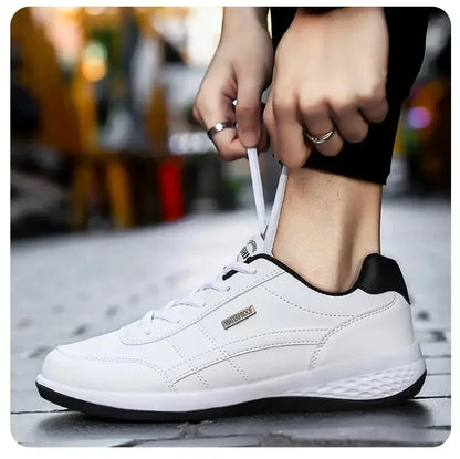 Men's Sneakers Sports Casual Shoes Leather Outdoor Men Walking Shoe Four Seasons Soft Bottom