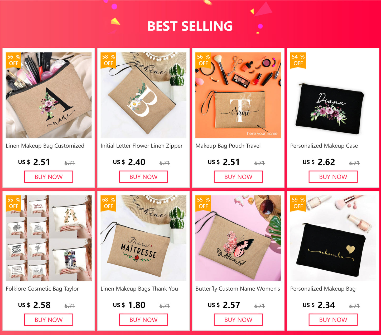 School Stationery Supplies Storage Bags  Rainbow Teacher Spanish Printed Teacher Pencil Cases Travel Wash Pouch Gifts Makeup Bag